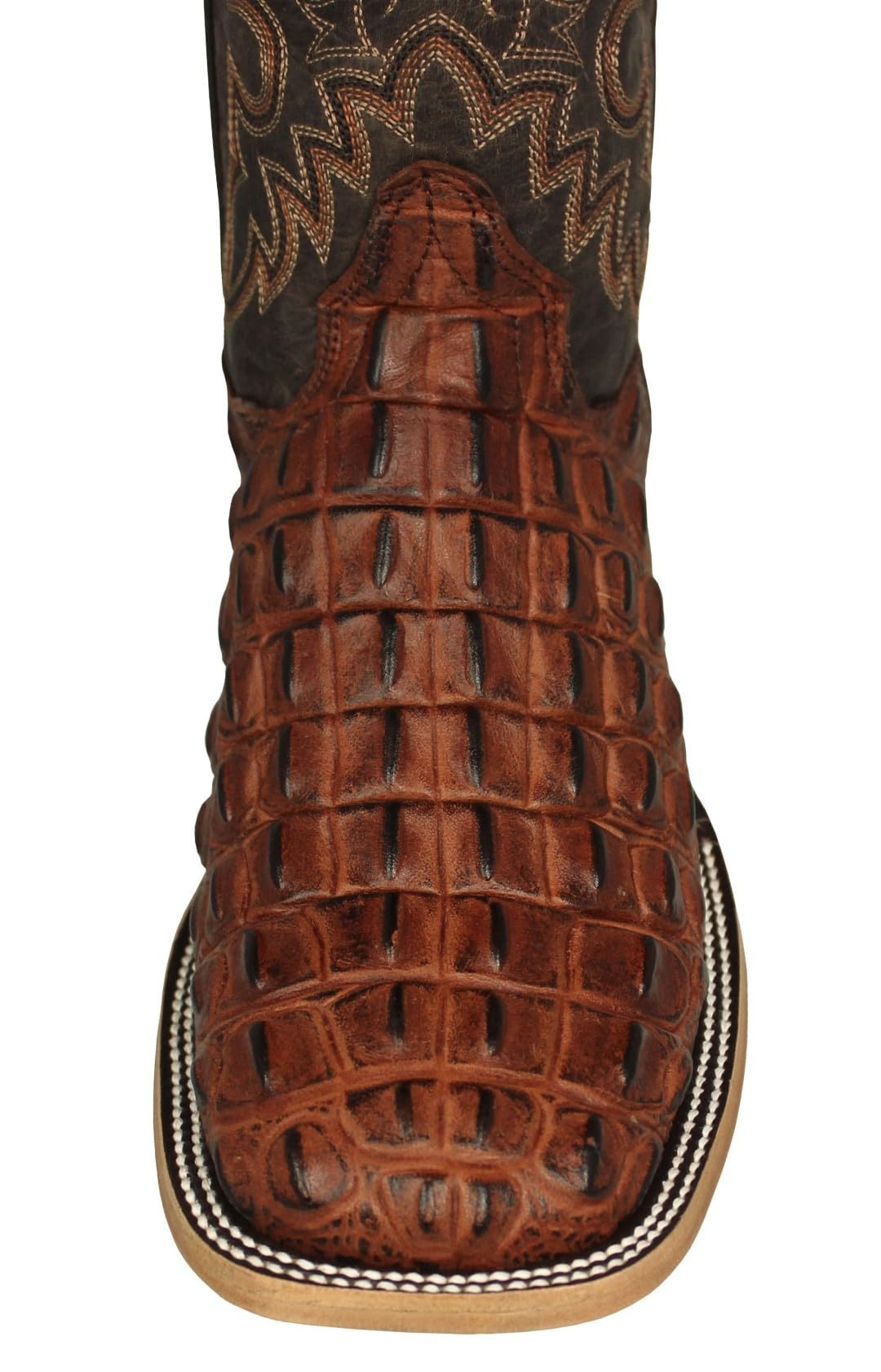 Cognac Leather Cowboy Boots L6116