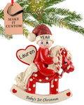 Baby's First Christmas Ornament 2026 Red Horse R220
