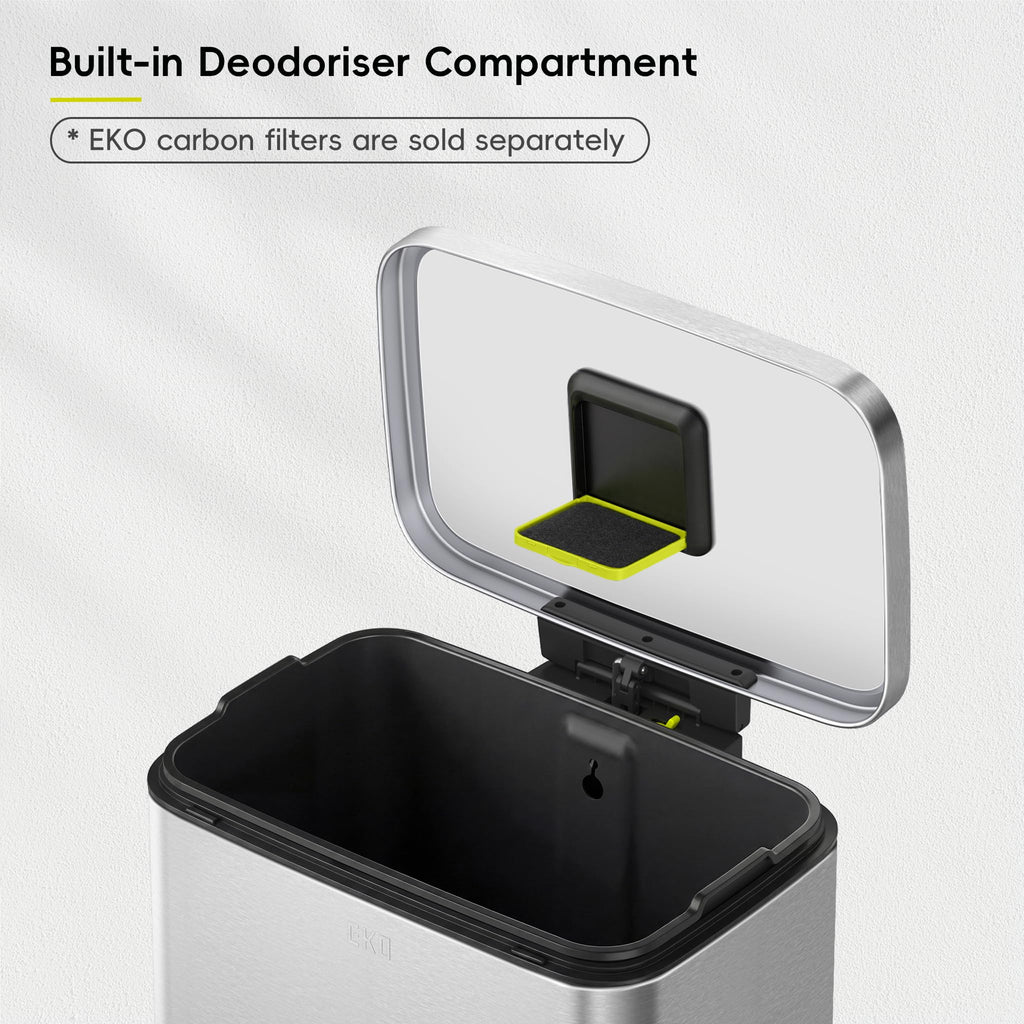 Matte Stainless 50 Liter Step Trash Can C709