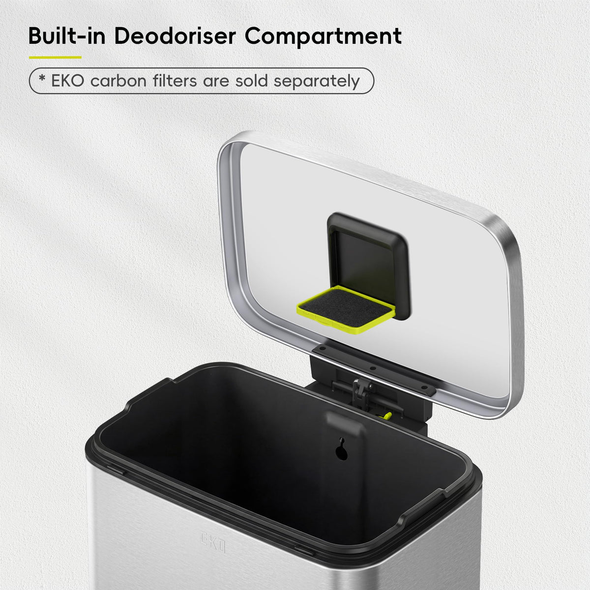 Matte Stainless 50 Liter Step Trash Can C709