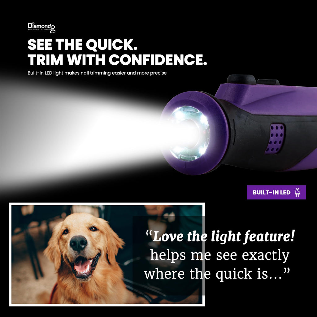 Cordless Dog Nail Grinder with LED Light O532