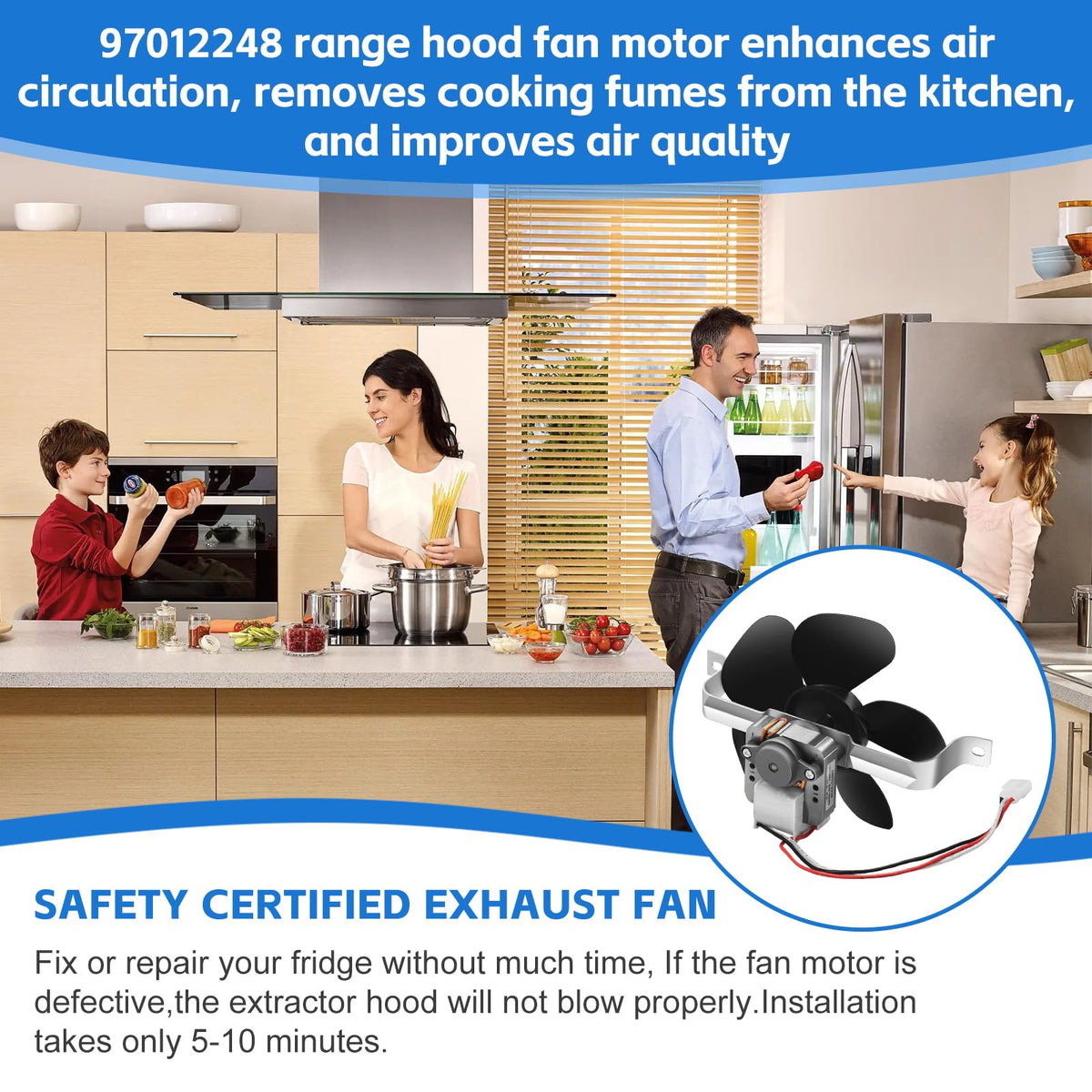 Range Hood Fan Motor Replacement Kit P565
