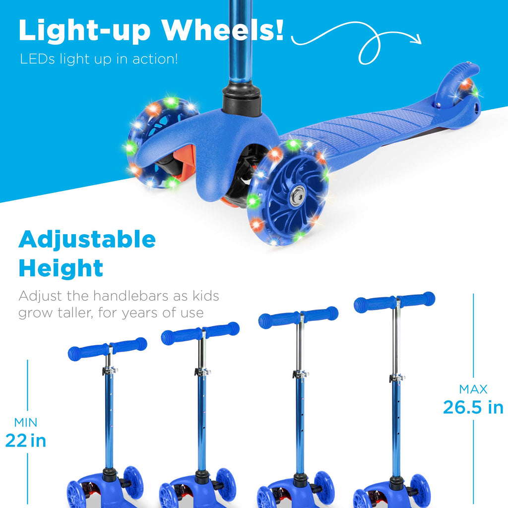 Kids 3-Wheel Scooter with LED Light-Up Wheels B923275