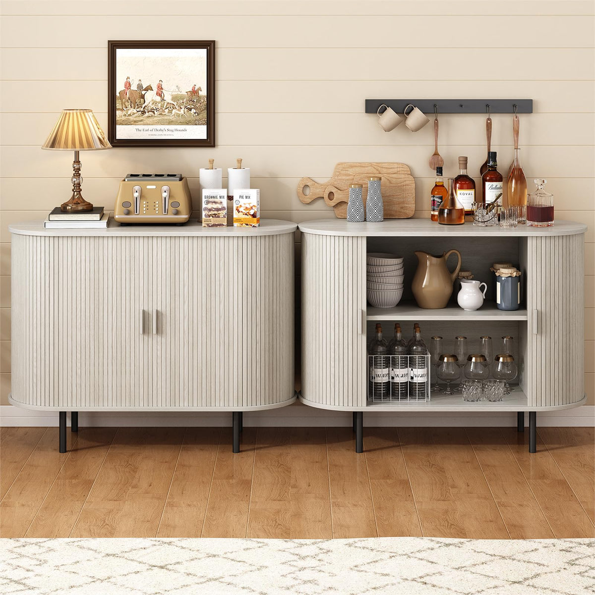 40" Sideboard Buffet Cabinet with Sliding Door X80019