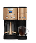 Single Serve + 12 Cup Stainless Steel Coffee Maker W86479
