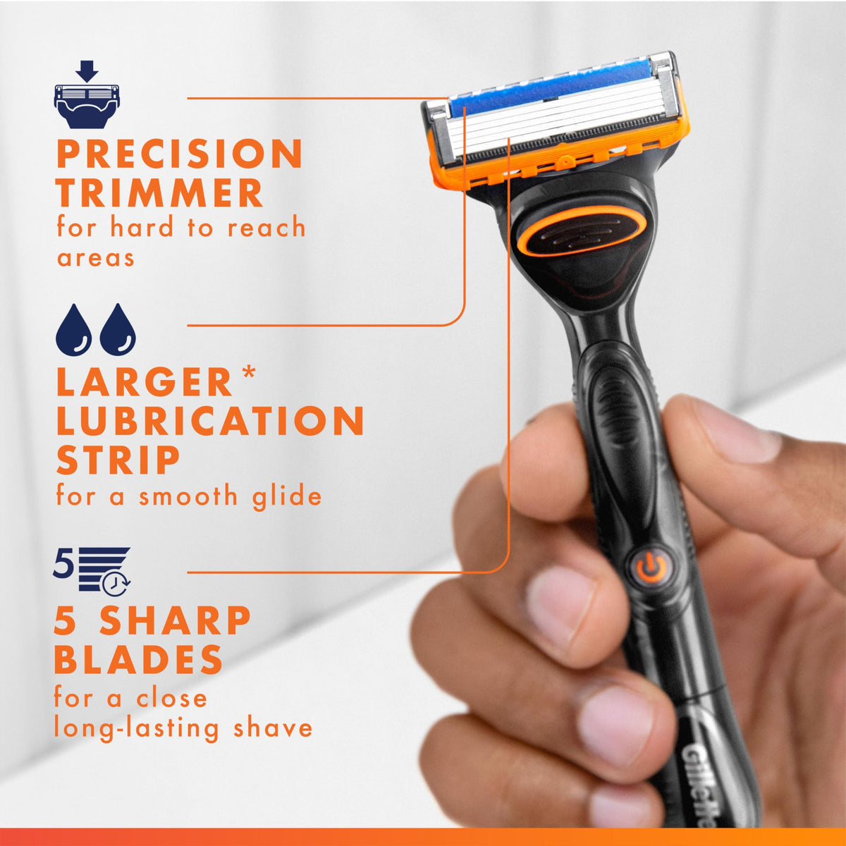 8 Count Razor Blade Refills with Precision Trimmer A86028