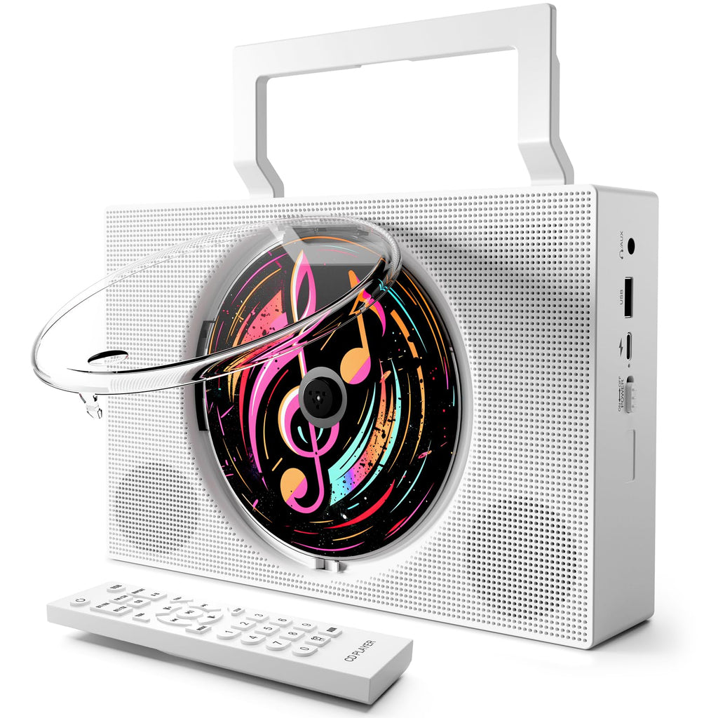 Portable CD Player Boombox with Bluetooth FM Radio F441668