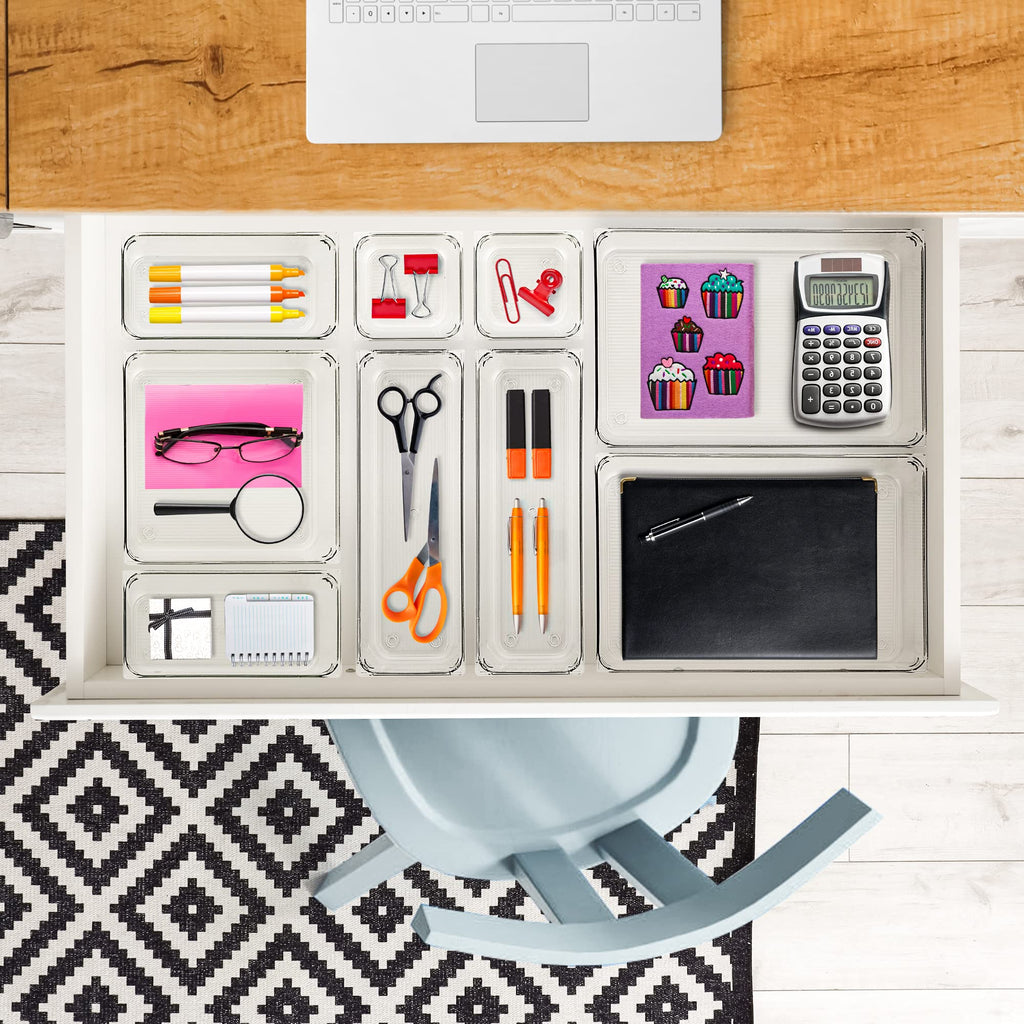6 Pack Plastic Drawer Organizer S384