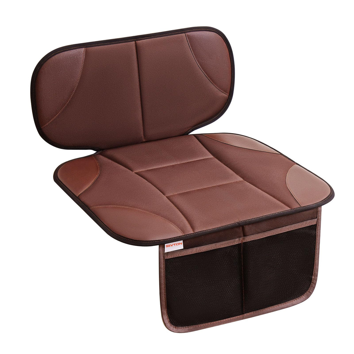 Car Seat Protector with 2 Storage Pockets, Black Y58518