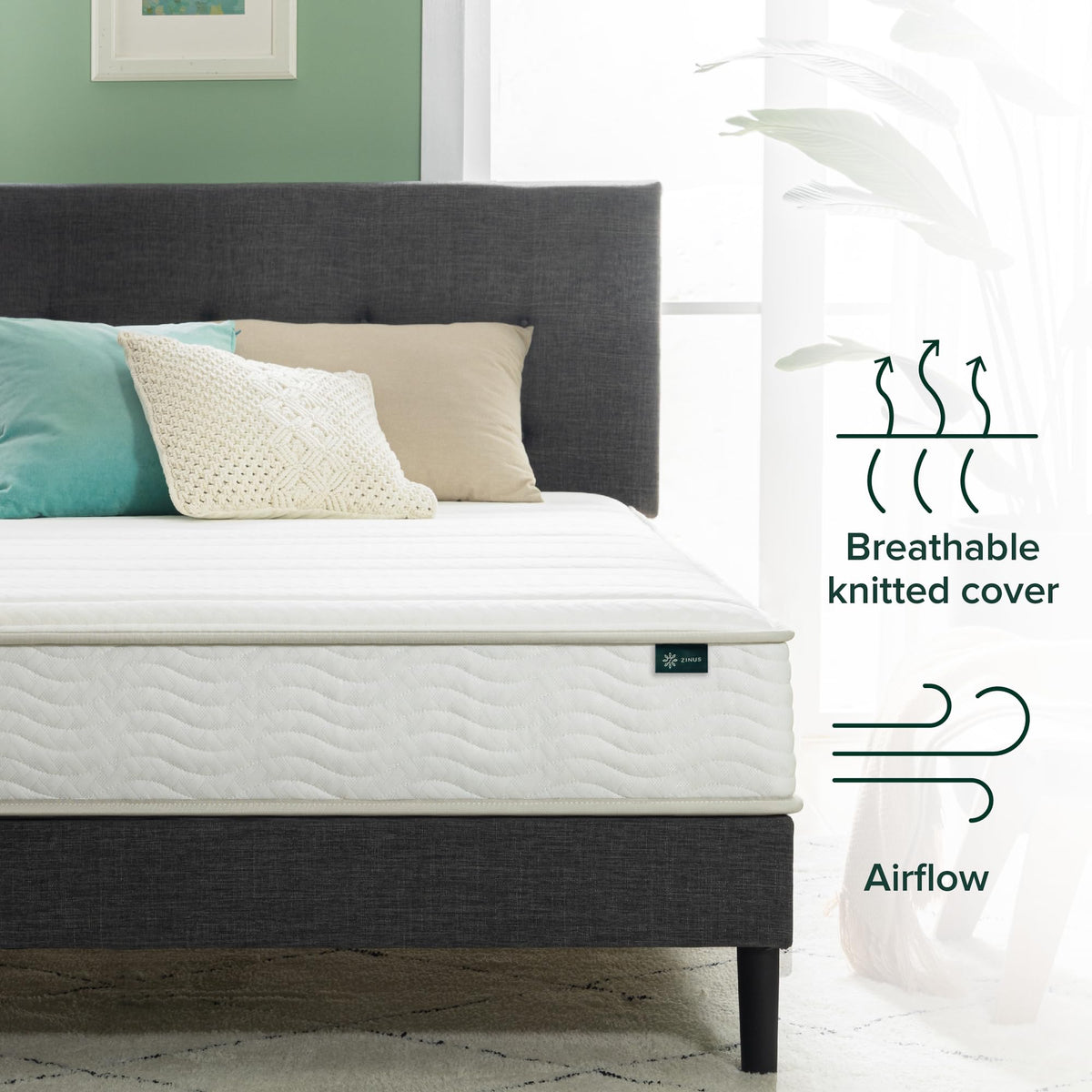 8 Inch Full Foam and Spring Hybrid Mattress F360