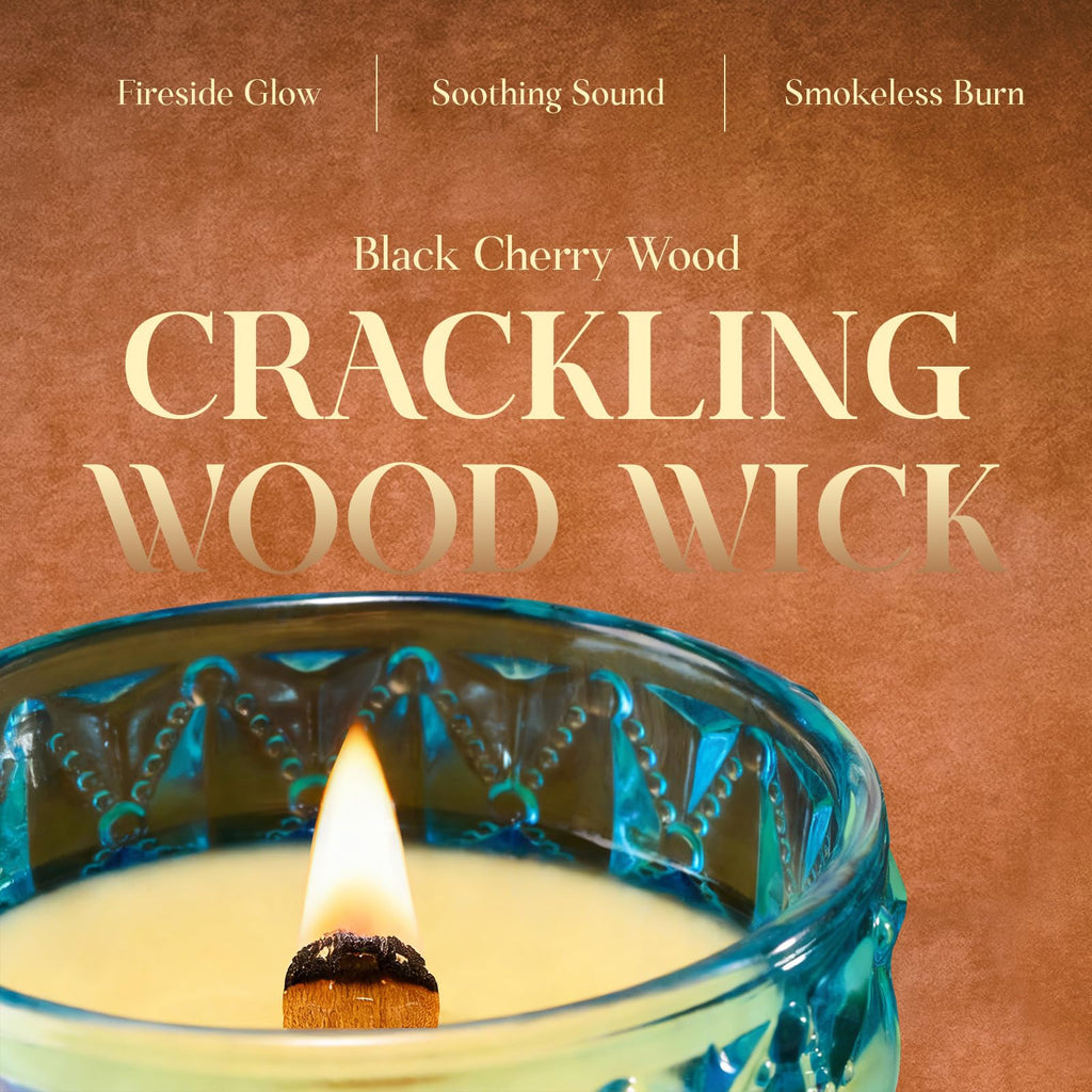16.6oz Wood Wick Soy Wax Scented Candle J515