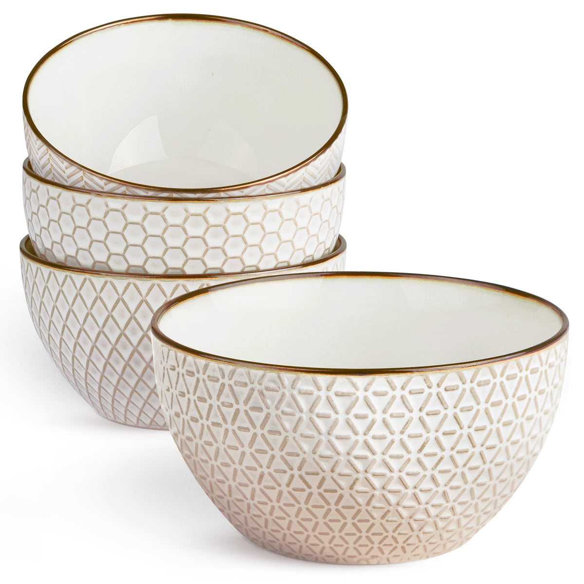 Ceramic Soup Bowls Set of 4, 26 oz Q3770