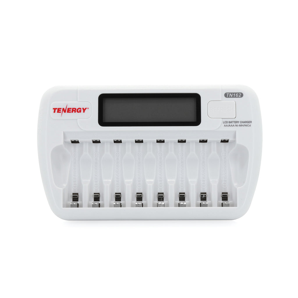 8-Bay Smart LCD Battery Charger for AA/AAA NiMH/NiCd Batteries I337735