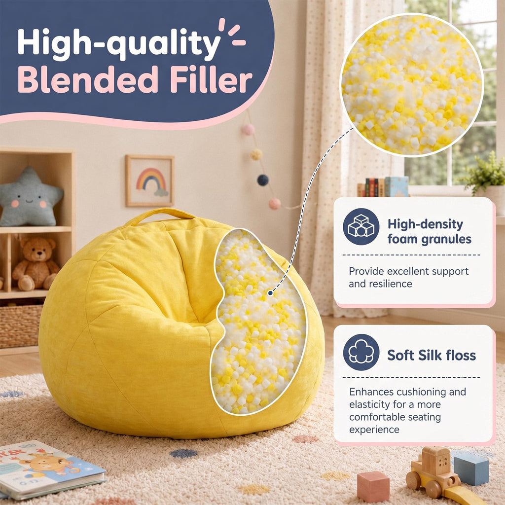 Small Yellow Bean Bag Chair B571990