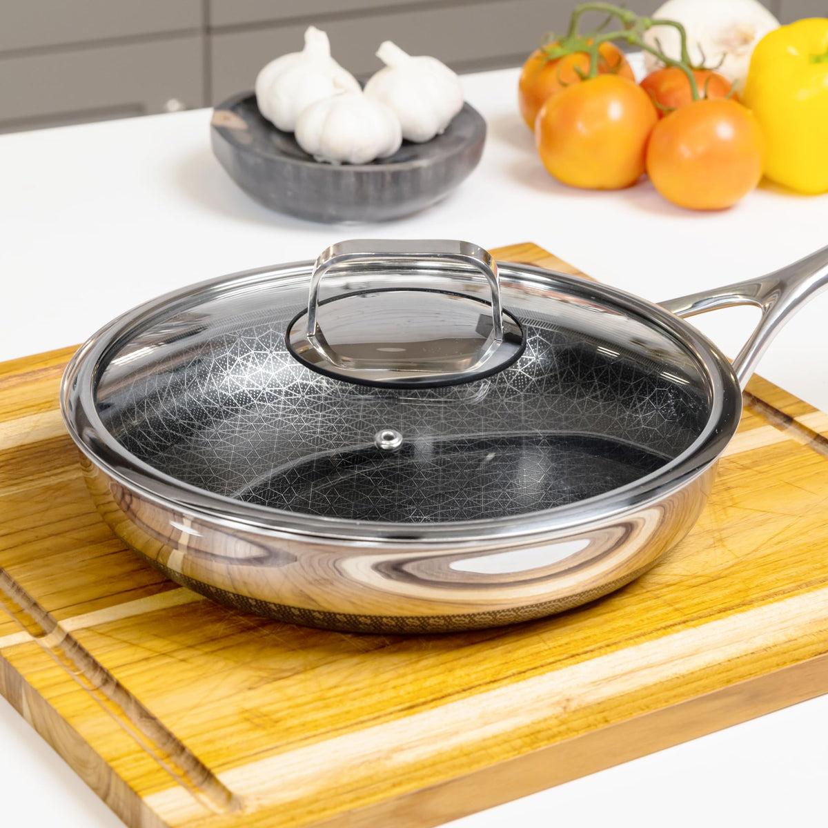 10-Inch Tempered Glass Lid with Stay-Cool Handle K93137