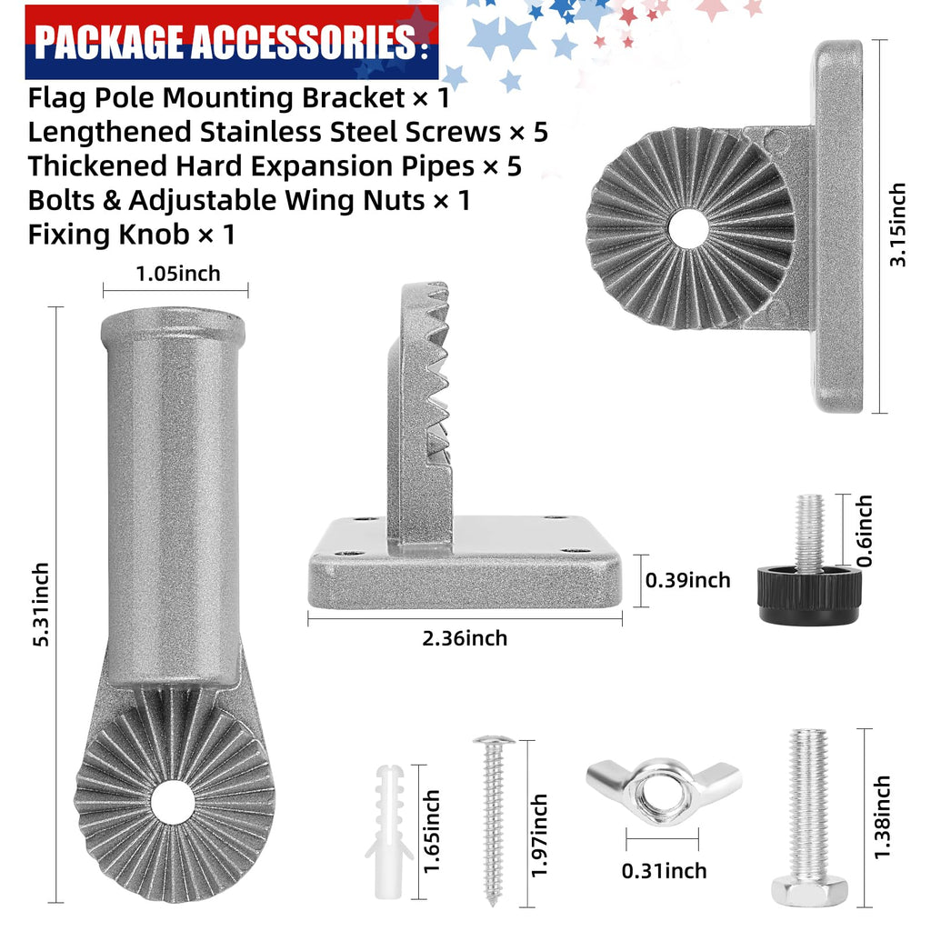 Heavy Duty Aluminum Flag Pole Holder H633888