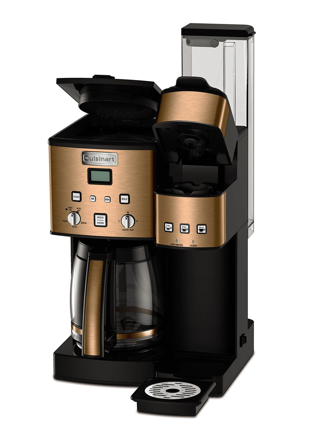 Single Serve + 12 Cup Stainless Steel Coffee Maker W86479