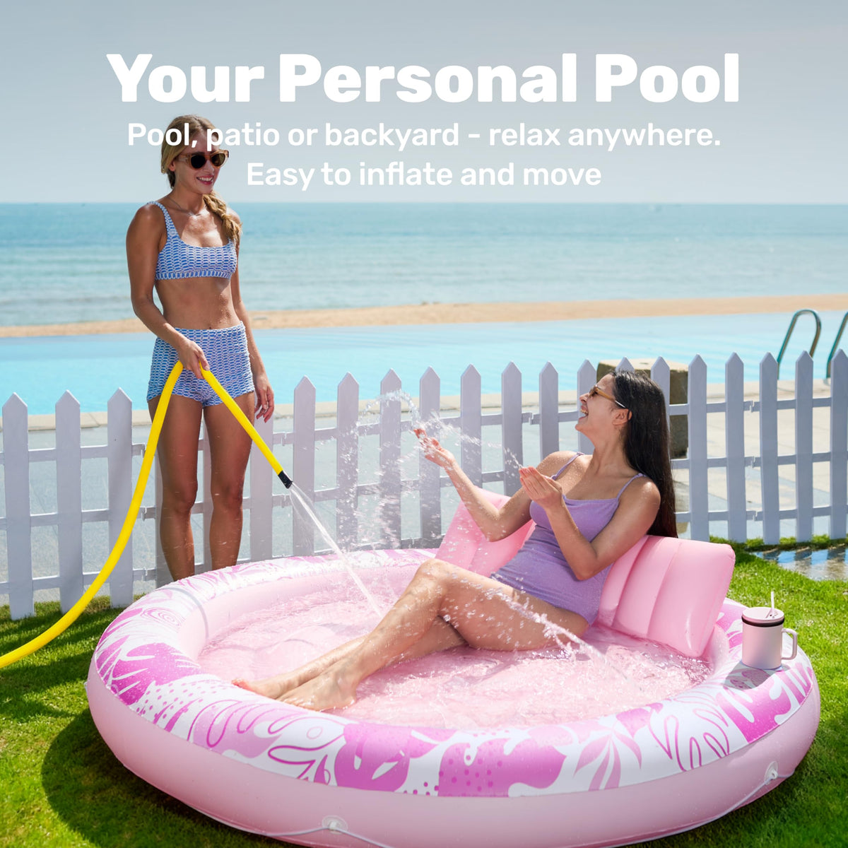 Inflatable Tanning Pool Lounger Float X220
