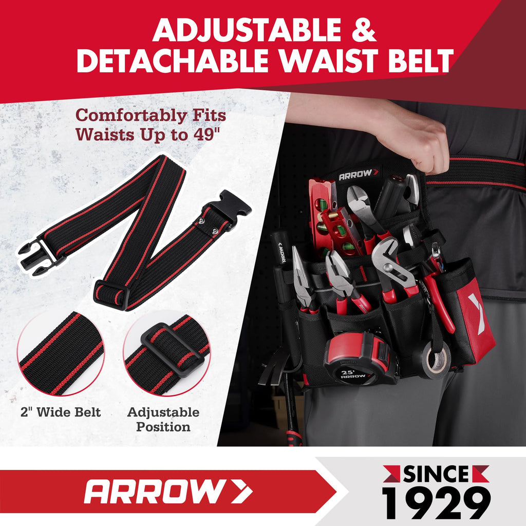 Heavy-Duty Tool Belt with 10 Pockets X387