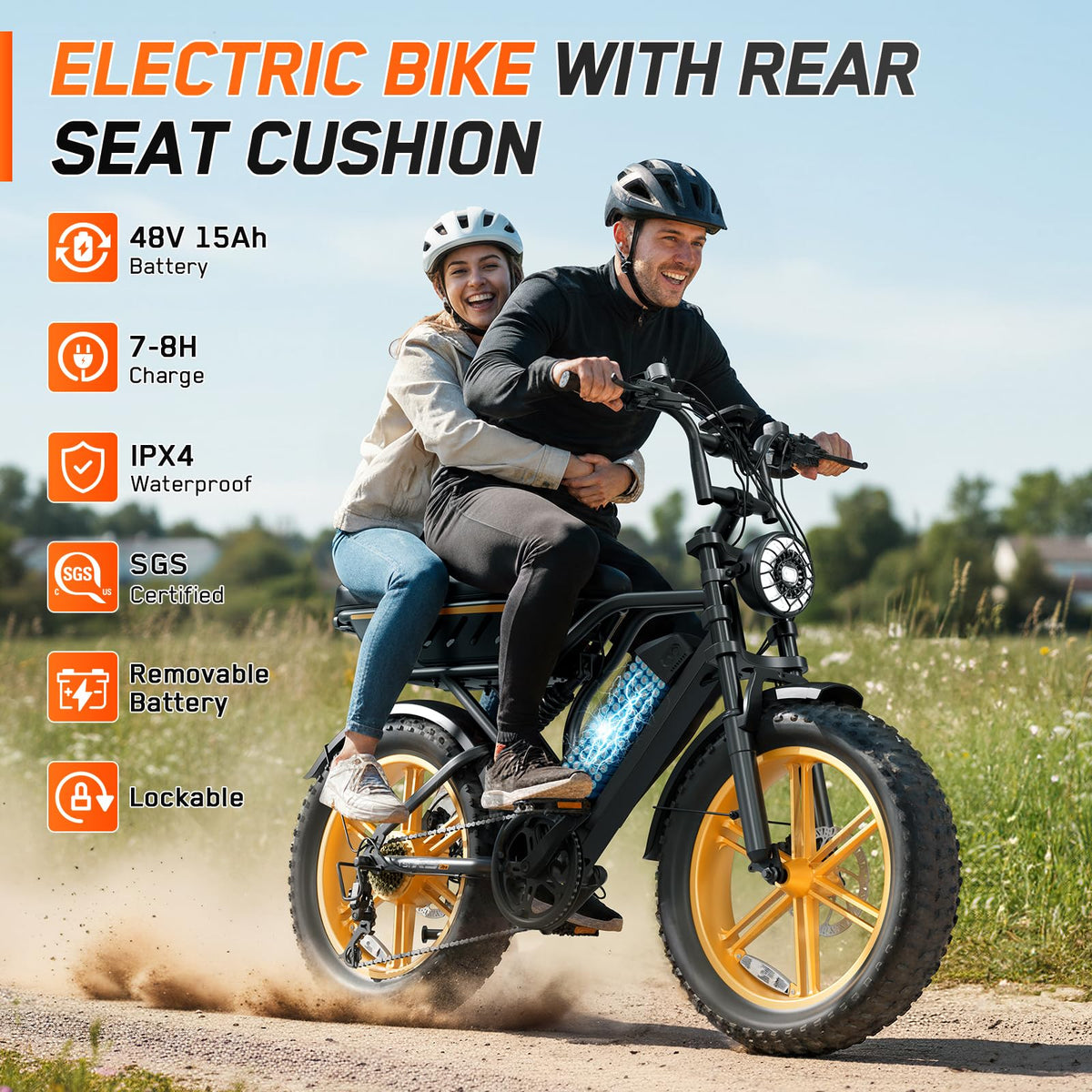 Electric Bike 48V Removable Battery J499