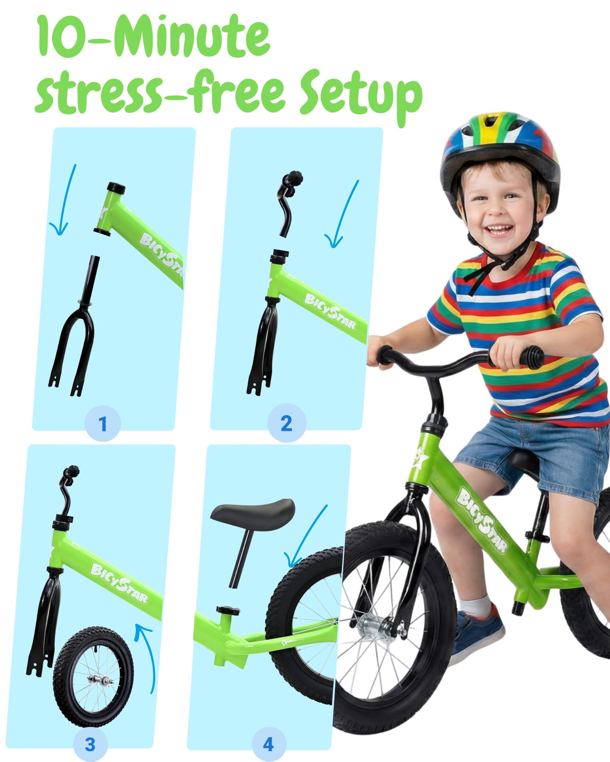 14 Inch Pink Balance Bike with Air Rubber Tires C91629