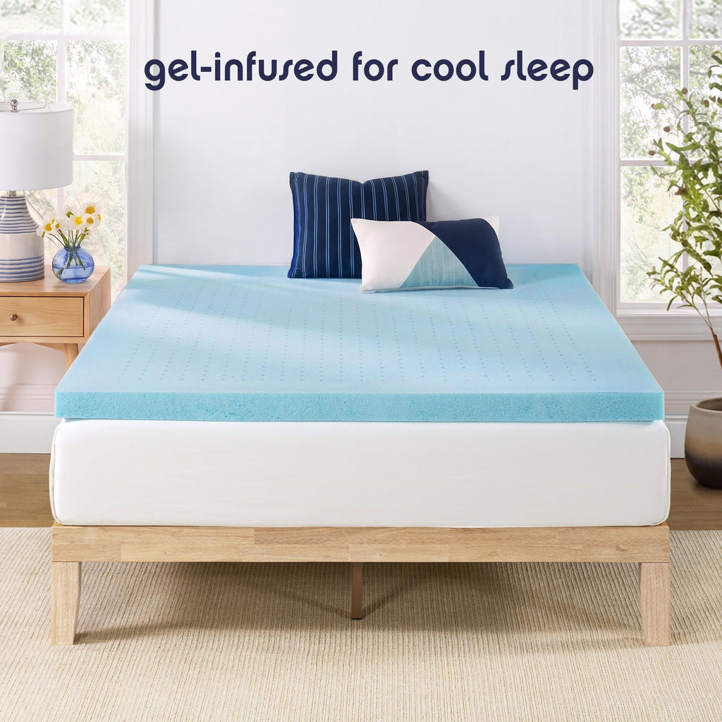 3 Inch Ventilated Memory Foam Mattress Topper, Twin I78308