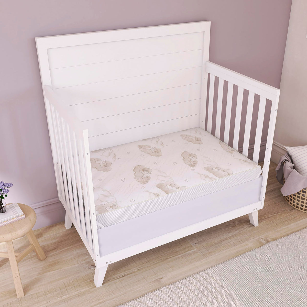 2-in-1 Dual-Sided Mini Crib Mattress S4824