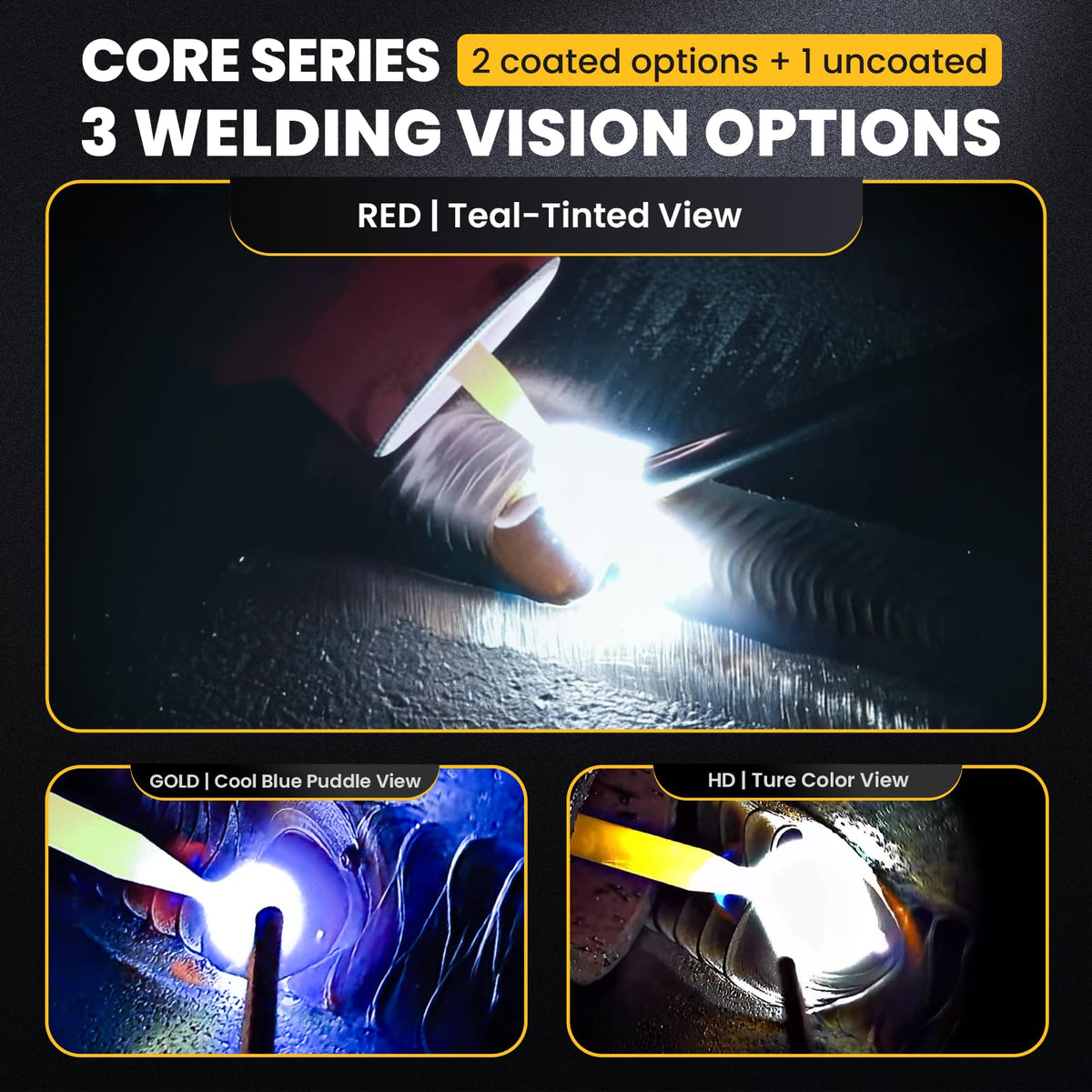 Red Shade 5-13 Auto Darkening Welding Lens 2x4-1/4 W5781