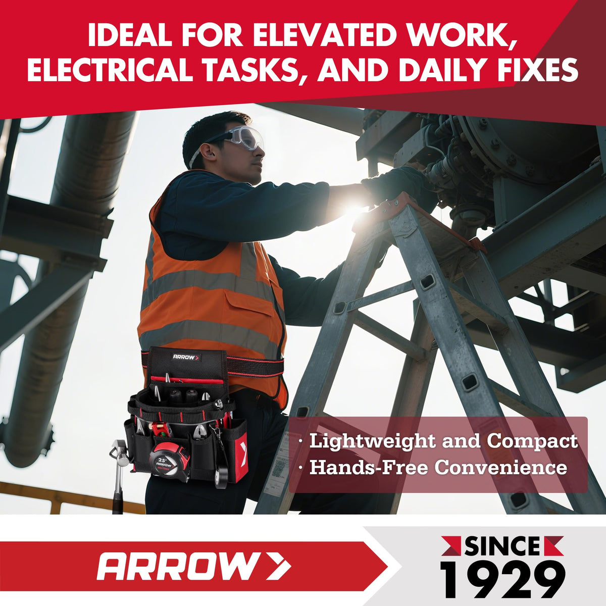 Heavy-Duty Tool Belt with 10 Pockets X387