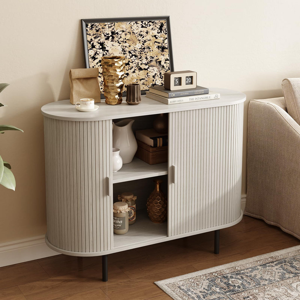40" Sideboard Buffet Cabinet with Sliding Door X80019