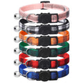 6 Pack Plaid Cat Collars with Bells A3549