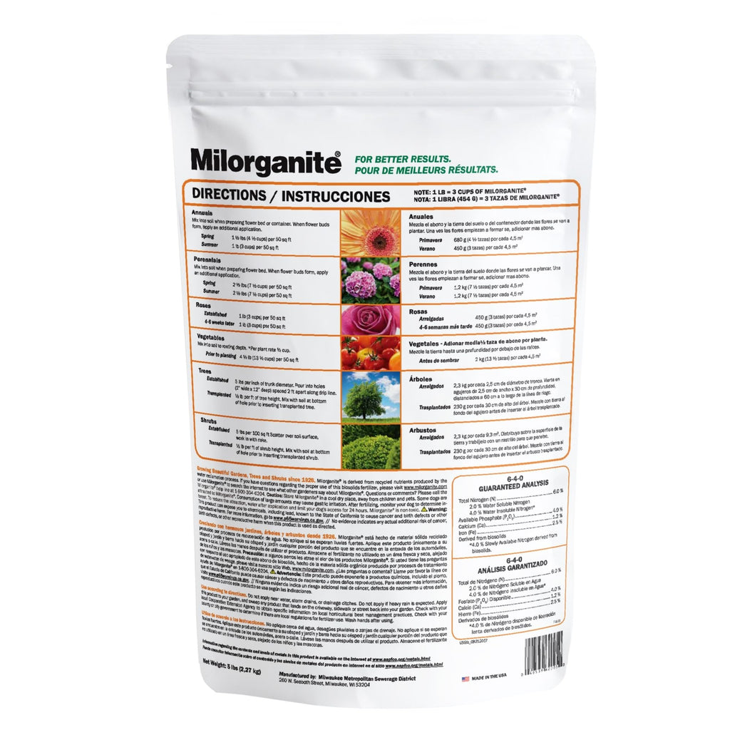 Slow-Release Nitrogen 6-4-0 Fertilizer, 5 Pound Bag (Pack of 4) I468518