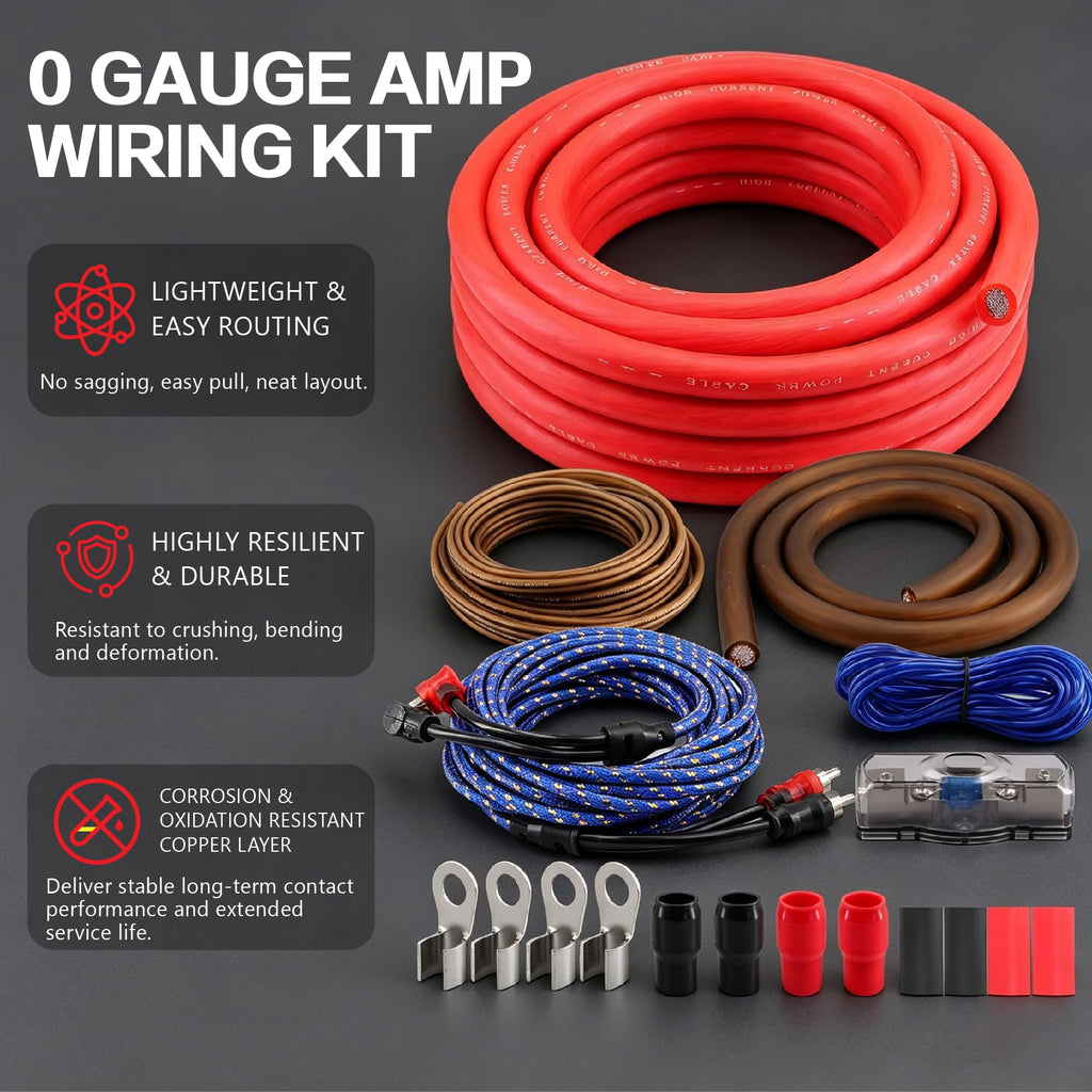 0 Gauge CCA Amplifier Wiring Kit H282908