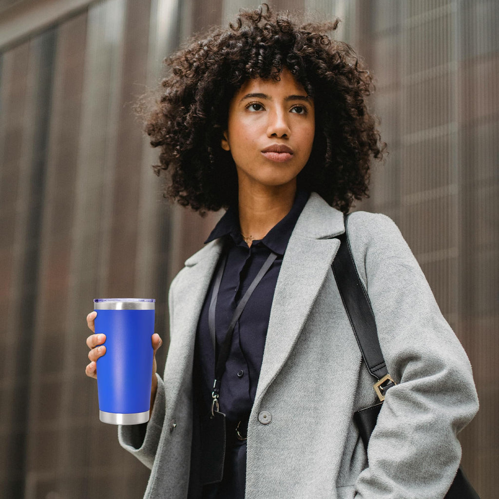 20oz Insulated Tumbler with Lid Dark Blue T364358