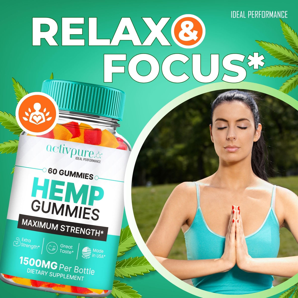 Hemp Gummies 60 Gummies D709915
