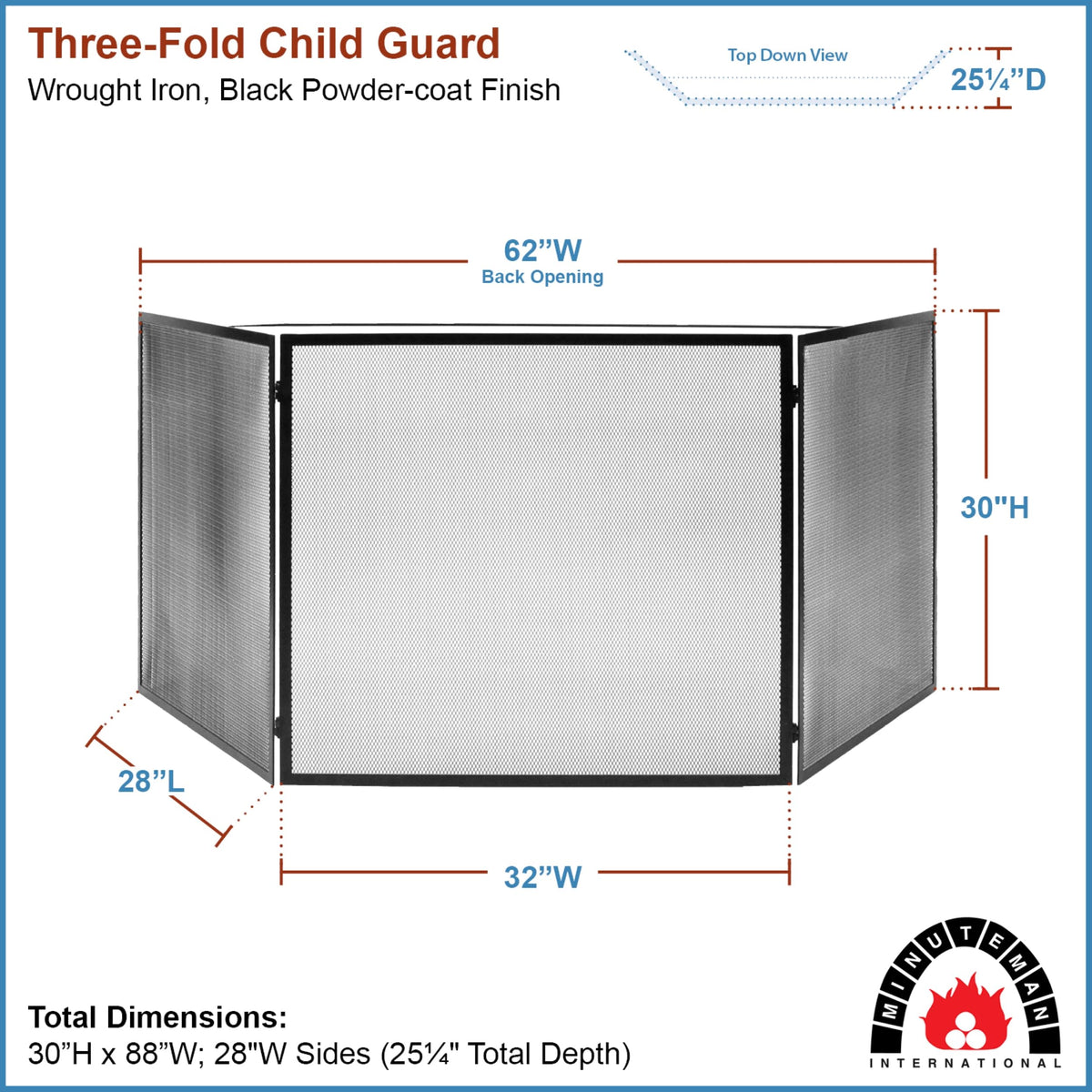 Three-Fold Child Guard for Wood and Pellet Stoves Q994726