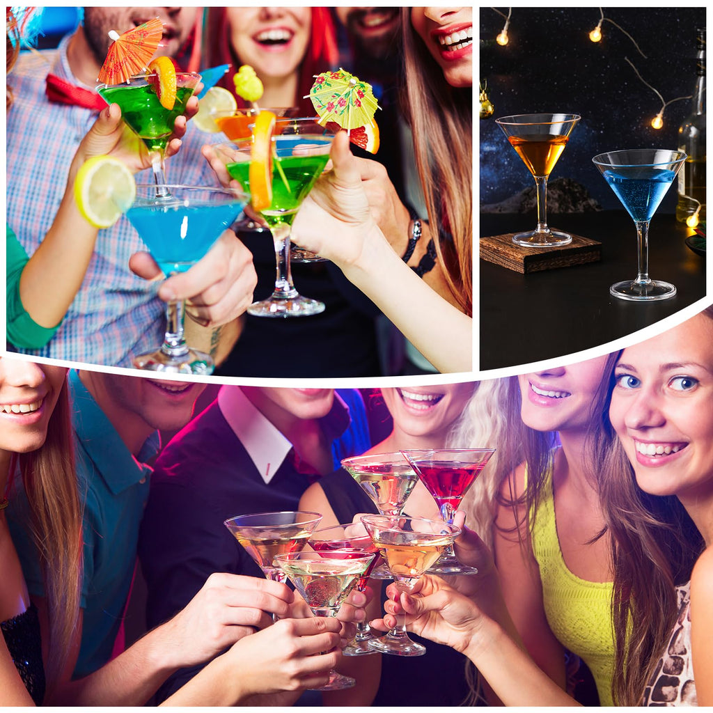 10 oz Plastic Martini Glasses Set of 12 W587740