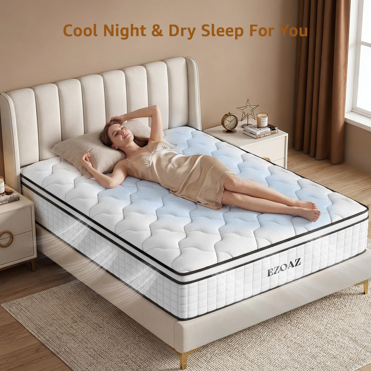 12 Inch Medium Firm Hybrid Full Mattress B1813