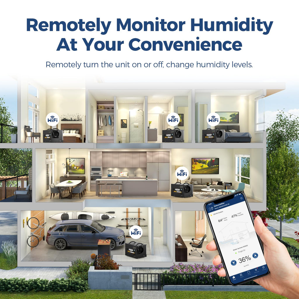 120 Pints Wi-Fi Dehumidifier with Pump Z753