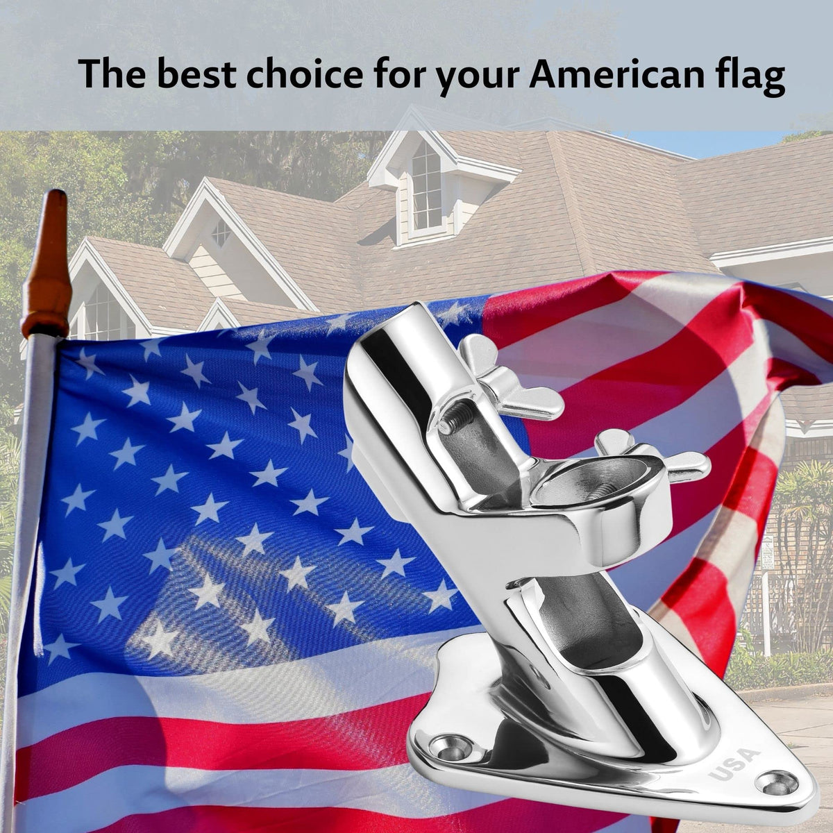 1 Inch Stainless Steel Flag Pole Holder I2800