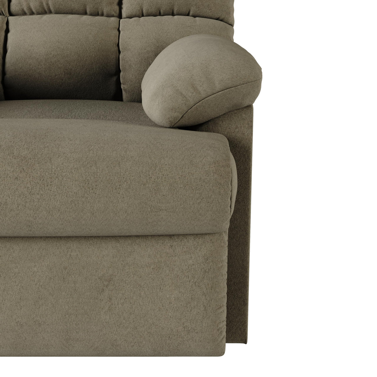 Velvet Swivel Rocker Recliner Chair with Adjustable Backrest and Footrest U310