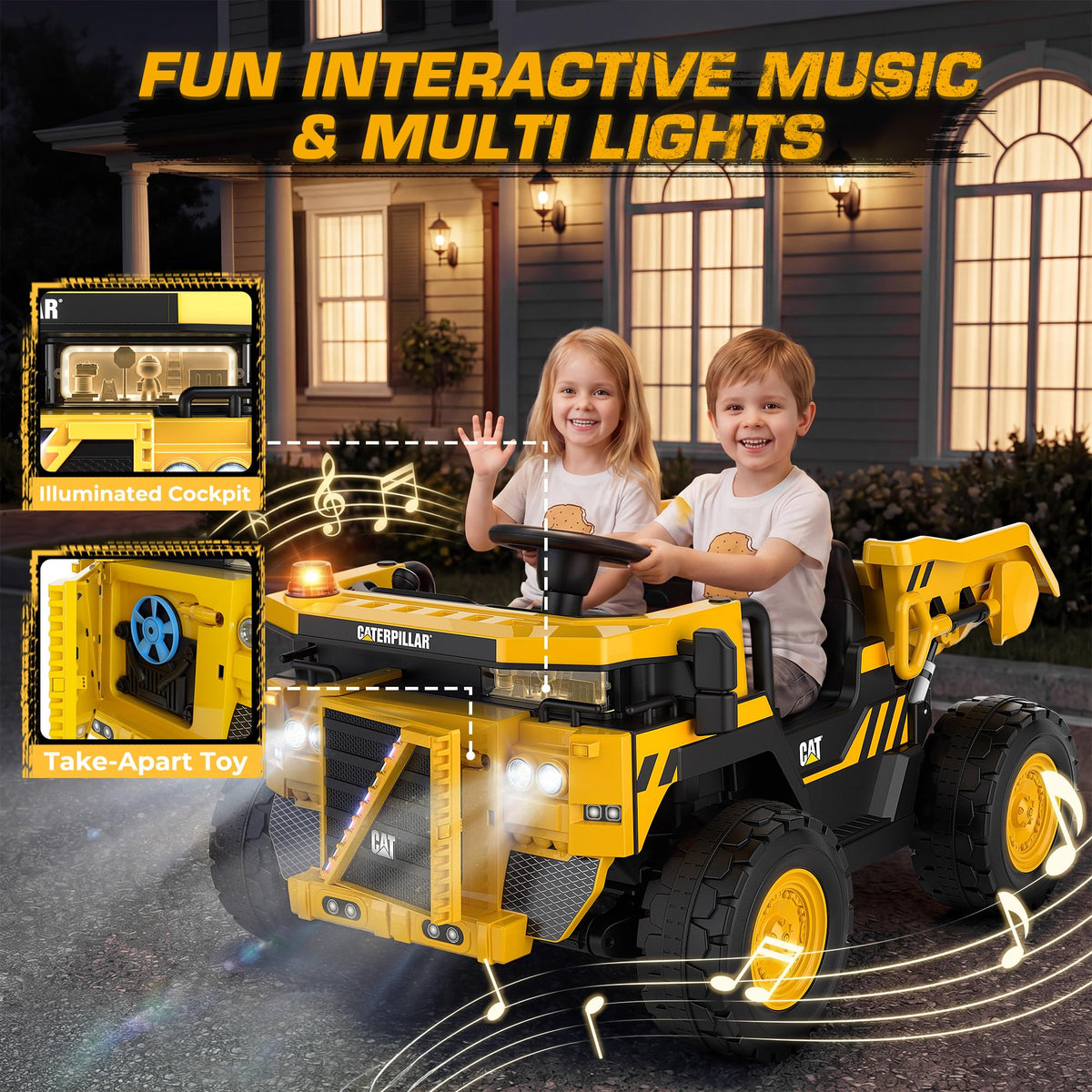 24V Ride On Dump Truck with Remote Control H711829