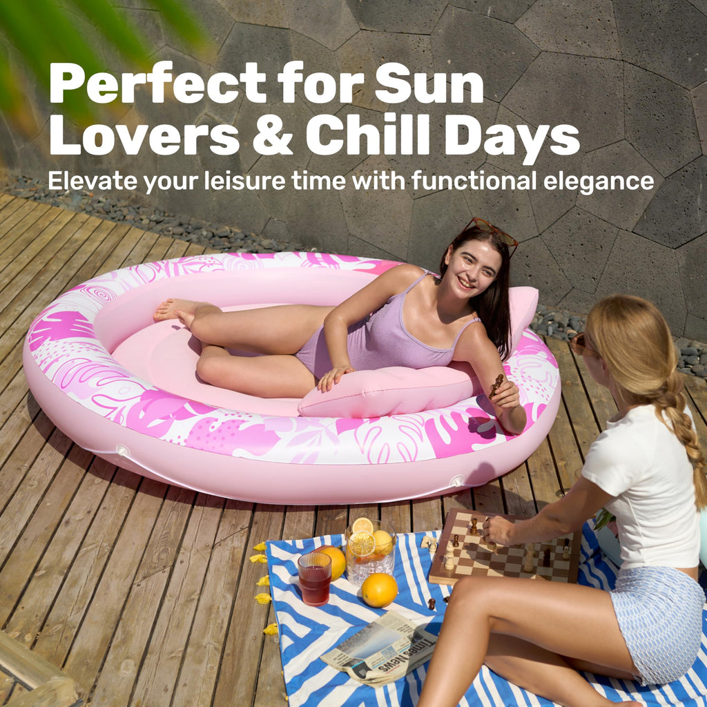 Inflatable Tanning Pool Lounger Float X220