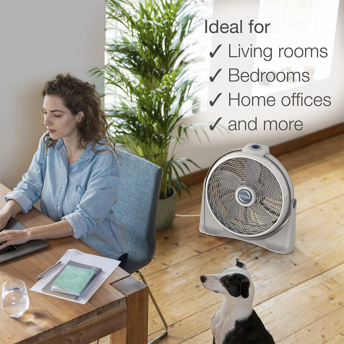 20 Inch 3-Speed Portable Pivoting Floor or Wall Mount Fan Z305609