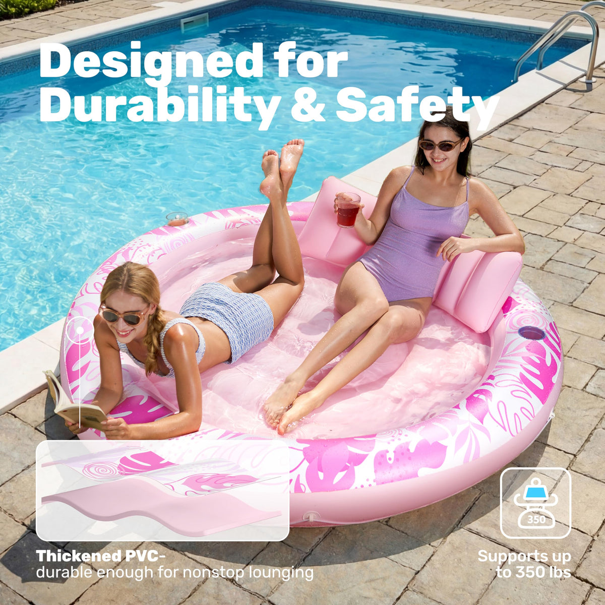 Inflatable Tanning Pool Lounger Float X220