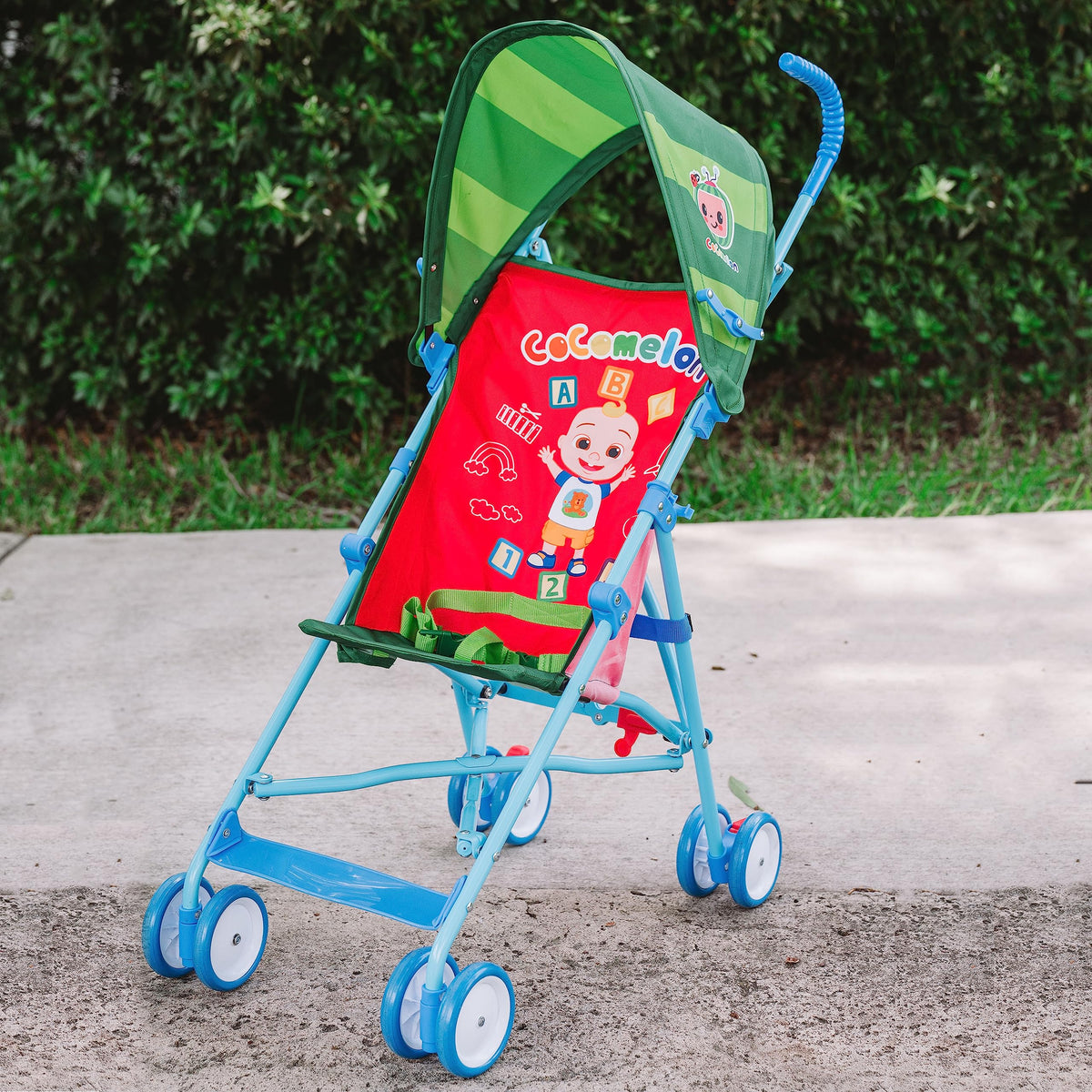 Red Umbrella Stroller with Canopy J355